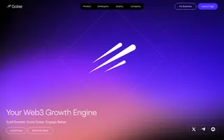 Galxe homepage website preview