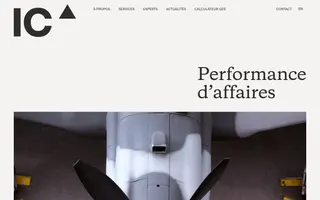 Inno-Centre homepage website preview