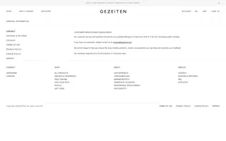 Gezeiten homepage website preview