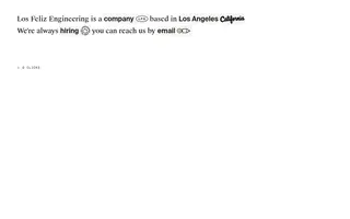 Los Feliz Engineering homepage website preview