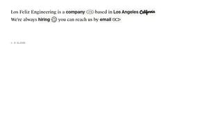 Los Feliz Engineering homepage website preview