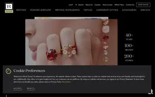 Rivoli Group homepage website preview