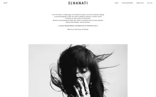 Elhanati homepage website preview