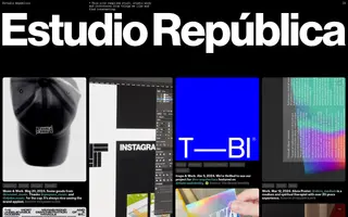 Estudio Republica homepage website preview