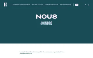 PAUSE homepage website preview