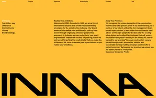INMA homepage website preview