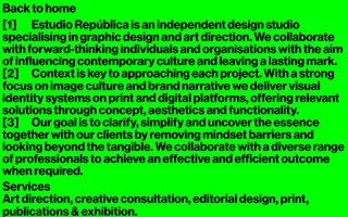 Estudio Republica homepage website preview