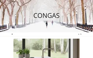 Congas homepage website preview