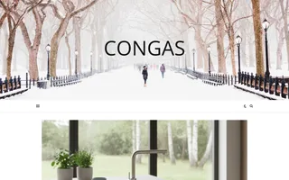 Congas homepage website preview