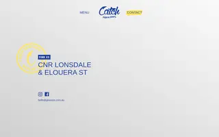 Catch Fish & Chips homepage website preview