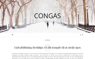 Congas homepage website preview