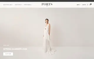 Ports 1961 homepage website preview