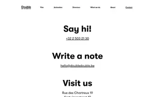 DoubleDouble homepage website preview