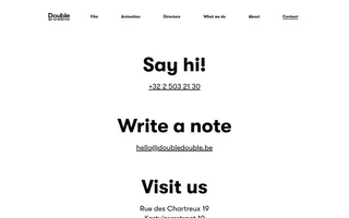 DoubleDouble homepage website preview