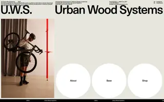 Urban Wood Systems homepage website preview