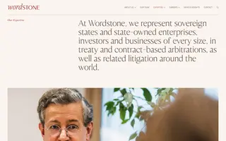 Wordstone Dispute Resolution homepage website preview