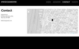 Stefan Sagmeister homepage website preview
