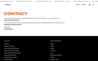 The Feelist homepage website preview
