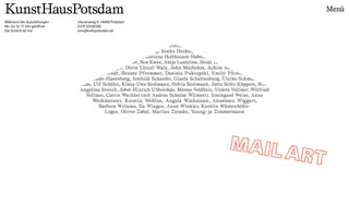 KunstHausPotsdam homepage website preview