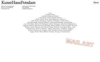 KunstHausPotsdam homepage website preview
