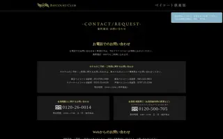 Baycourtclub homepage website preview