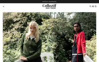 Collectif mon Amour homepage website preview