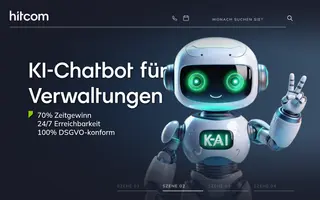 hitcom homepage website preview