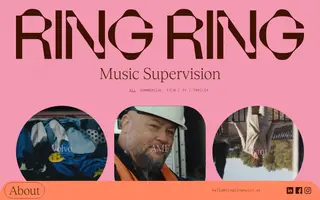 RingRing homepage website preview