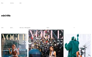 Mini Title homepage website preview