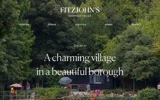 Fitzjohn's homepage website preview