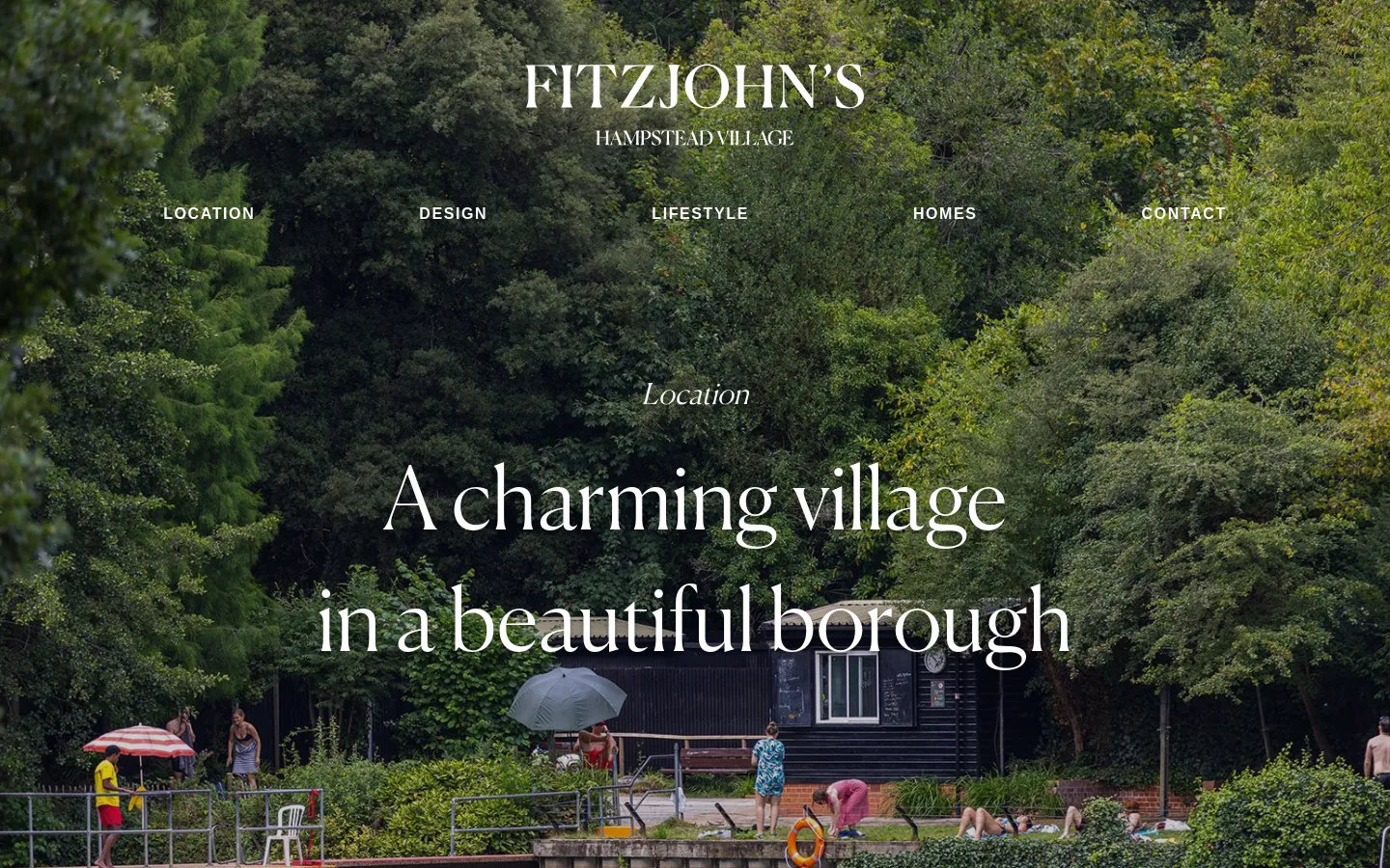 Fitzjohn's About Us desktop website screenshot