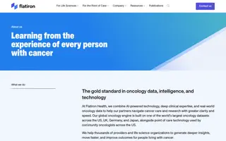 Flatiron homepage website preview