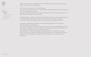 APA homepage website preview