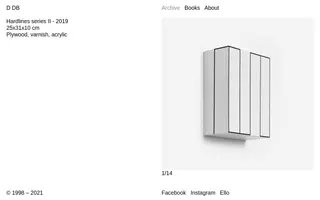 Daniele De Batté homepage website preview