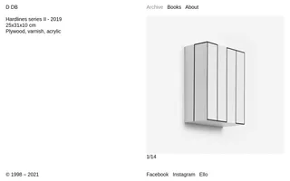 Daniele De Batté homepage website preview