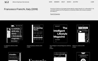 Francesco Franchi homepage website preview