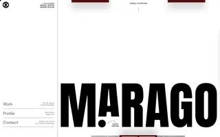 Maria Marago homepage website preview