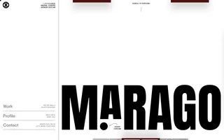 Maria Marago homepage website preview