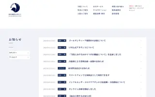 Island Hospital Otani homepage website preview