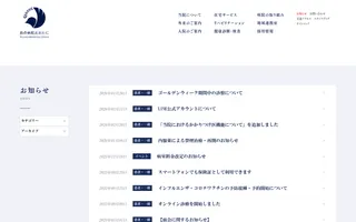 Island Hospital Otani homepage website preview