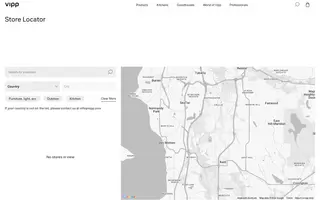 Vipp homepage website preview