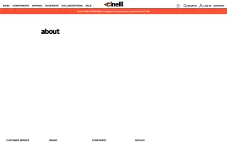Cinelli homepage website preview