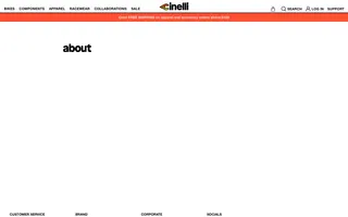 Cinelli homepage website preview