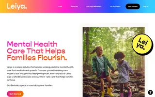 Leiya homepage website preview