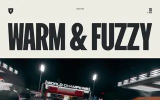 Warm & Fuzzy homepage website preview