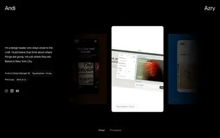 Andi Azry homepage website preview