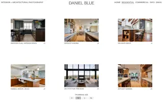 Daniel Blue homepage website preview