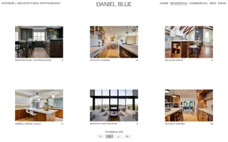 Daniel Blue homepage website preview