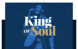 King of Soul homepage website preview