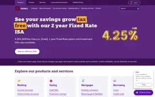 NatWest homepage website preview